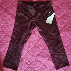 Lululemon Black & Burgundy Leggings Yoga Pants